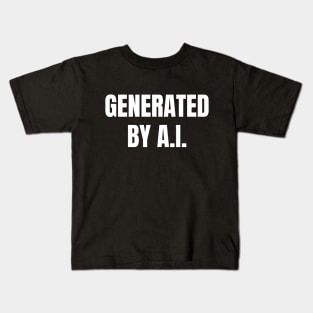 Generated By AI Kids T-Shirt